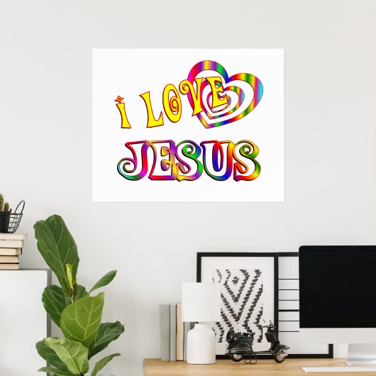 I Love Jesus Poster (Thuiskantoor)