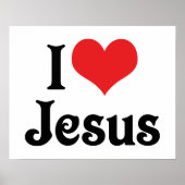 I Love Jesus Poster (Voorkant)