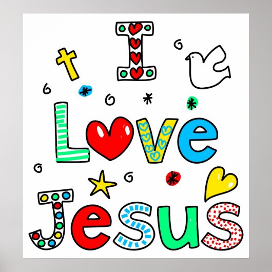 I Love Jesus Poster (Voorkant)