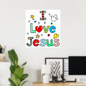 I Love Jesus Poster (Thuiskantoor)