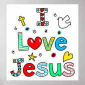 I Love Jesus Poster (Voorkant)