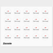 I Love Jesus Ronde Sticker (Vel)