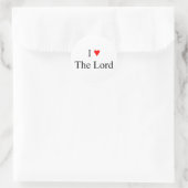 I Love Jesus Ronde Sticker (Tas)