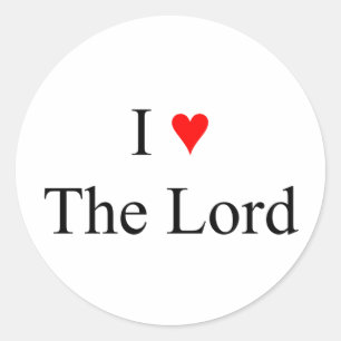 I Love Jesus Ronde Sticker