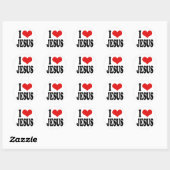 I Love Jesus Ronde Sticker (Vel)