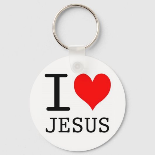 I Love Jesus Sleutelhanger (Voorkant)