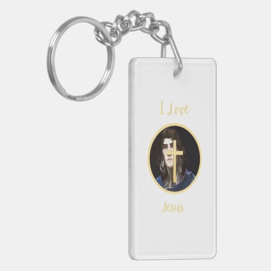 I Love Jesus Sleutelhanger (Voorkant Links)