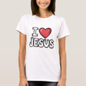 I Love Jesus T-shirt (Voorkant)