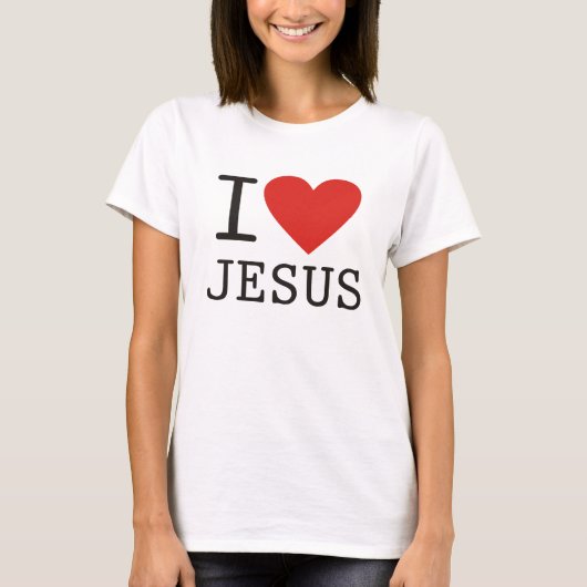 I Love Jesus T-shirt (Voorkant)