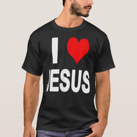 I Love Jesus T-shirt (Voorkant)