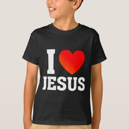 I Love Jesus  T-shirt (Voorkant)