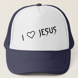 "I LOVE JESUS" TRUCKER HAT BY 303TATTOO PET