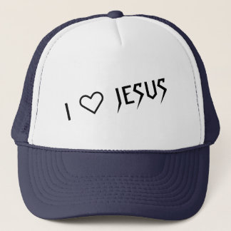 "I LOVE JESUS" TRUCKER HAT BY 303TATTOO TRUCKER PET