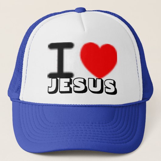 i love JESUS Trucker Pet (Voorkant)