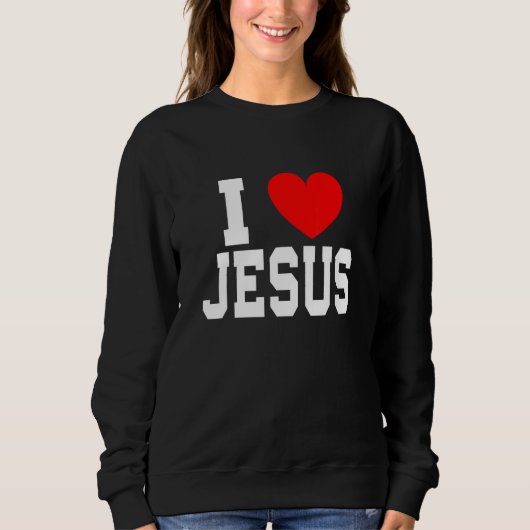 I Love Jesus Trui (Voorkant)