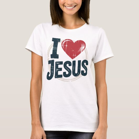 I Love Jesus Vintage Shirt (Voorkant)