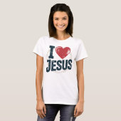 I Love Jesus Vintage Shirt (Voorkant volledig)
