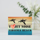 I Love Jet Noise Virginia Beach Briefkaart (Staand voorkant)