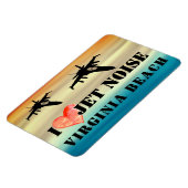 I Love Jet Noise Virginia Beach Magneet (Linkerzijde)