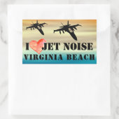 I Love Jet Noise Virginia Beach Poster Rechthoekige Sticker (Tas)