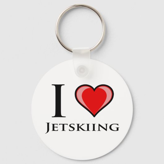 I Love Jetskiing Sleutelhanger (Voorkant)