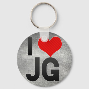 I Love JG Sleutelhanger