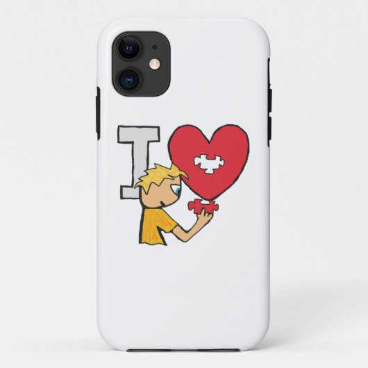 I Love Jigzaag Puzzles Case-Mate iPhone Case (Achterkant)