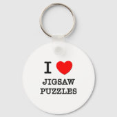 I Love Jigzaag Puzzles Sleutelhanger (Voorkant)