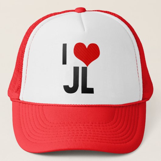 I Love JL Trucker Pet (Voorkant)
