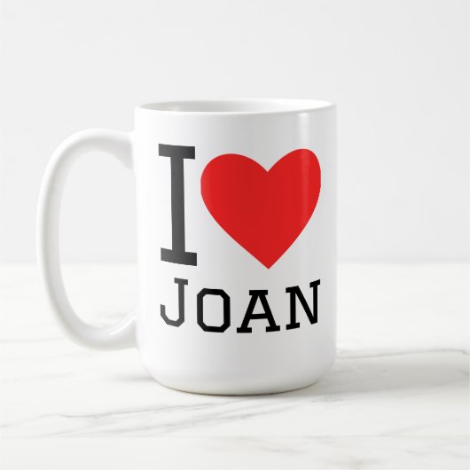 I love Joan  Koffiemok (Links)