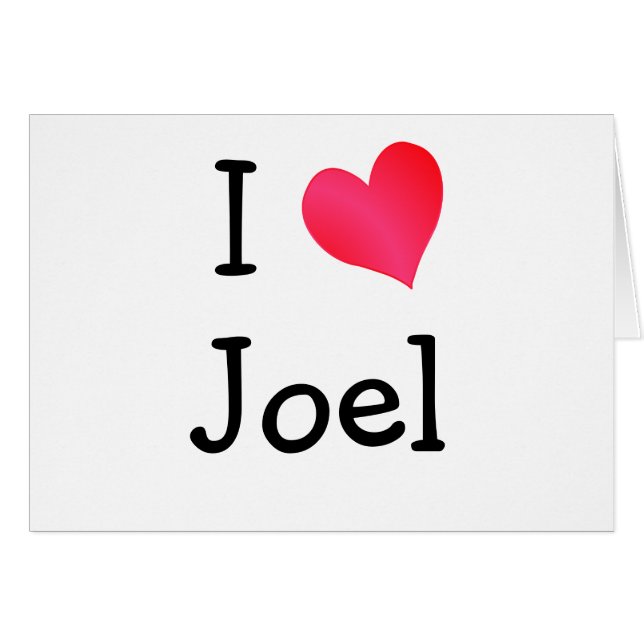 I Love Joel (Voorkant Horizontaal)