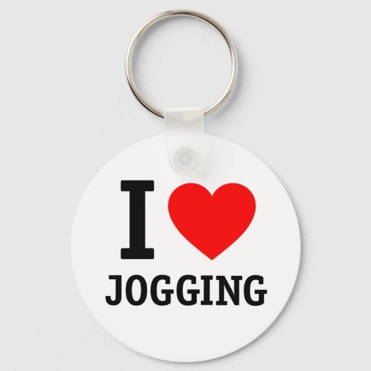 I Love Jogging Sleutelhanger (Voorkant)