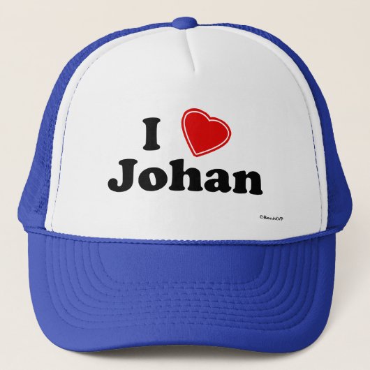 I Love Johan Trucker Pet (Voorkant)