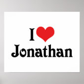 I Love Jonathan Poster (Voorkant)