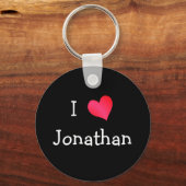 I Love Jonathan Sleutelhanger (Voorkant)