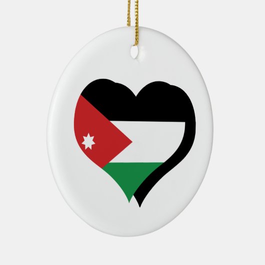 I Love Jordan Flag Ornament (Rechts)