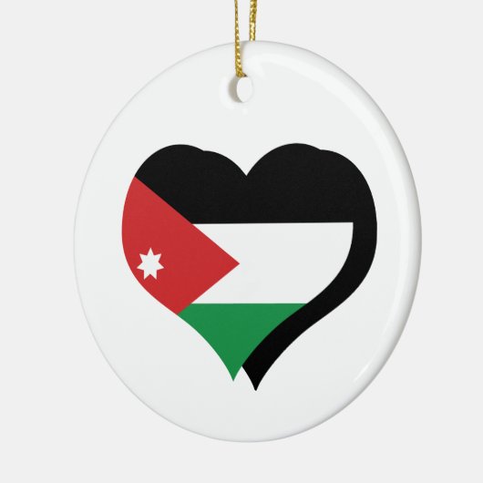 I Love Jordan Flag Ornament (Links)