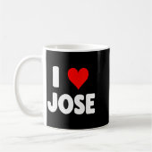 I Love Jose - Heart  Koffiemok (Links)