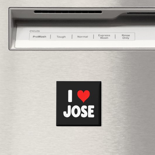 I Love Jose - Heart  Magneet (Insitu (Vaatwasser))