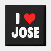 I Love Jose - Heart  Magneet (Voorkant)