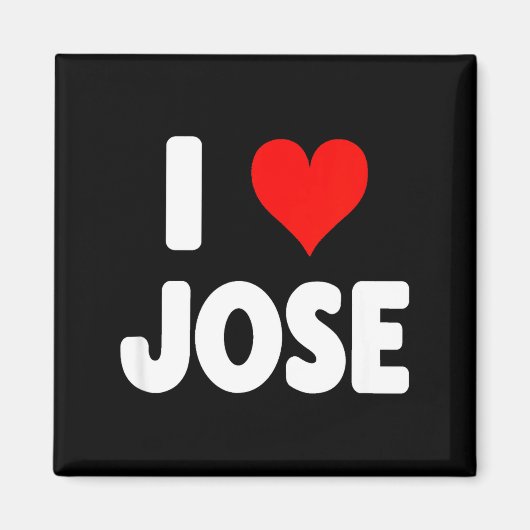 I Love Jose - Heart  Magneet (Voorkant)