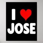 I Love Jose - Heart  Poster (Voorkant)