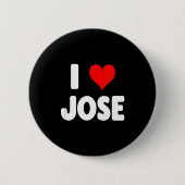 I Love Jose - Heart Ronde Button 5,7 Cm (Voorkant)