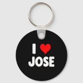 I Love Jose - Heart  Sleutelhanger (Voorkant)
