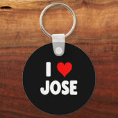 I Love Jose - Heart Sleutelhanger (Voorkant)