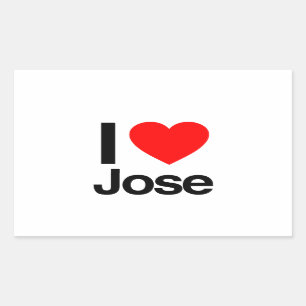 i love jose rechthoekige sticker
