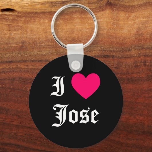 I Love Jose Sleutelhanger (Voorkant)