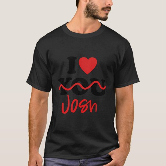 I Love Josh T-shirt (Voorkant)