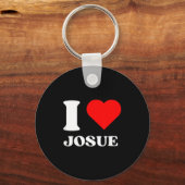 I Love Josue I Heart Josue Name Y2k Valentines Day Sleutelhanger (Voorkant)