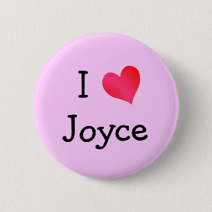 I Love Joyce Ronde Button 5,7 Cm